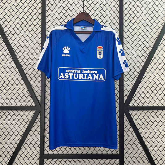 Real Oviedo 90-91 Local manga corta